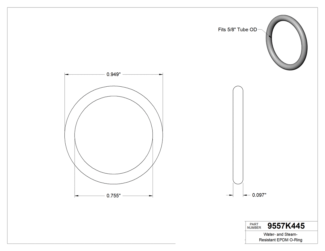 Technical drawing - 9557K445